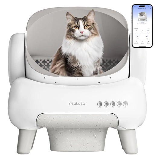 Neakasa M1 Lite Open-Top Self Cleaning Cat Litter Box Automatic Cat Litter Box with APP Control Safety Protection 1 Roll Waste Bag